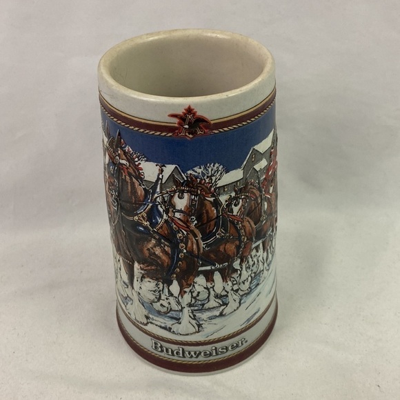 Vintage Budweiser Clydesdale 1989 Beer Stein Mug - Picture 2 of 6